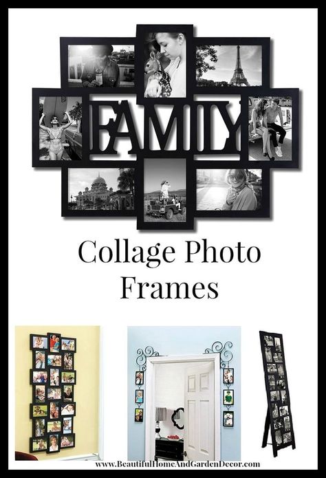 Family Collage Frame, Wall Collage Picture Frames, Collage Of Photos, Gallery Frame Set, Collage Photo Frame Design, Family Collage, Photo Frame Design, Framed Photo Collage, Family Frames