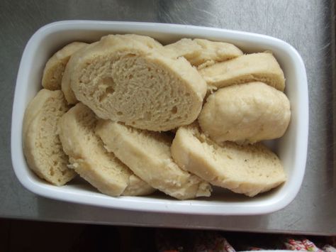 Picture of Czech dumplings Authentic Dumplings, Czech Dumplings, Chili Bread, Bread Dumplings Recipes, Bohemian Food, Kolache Recipe, Czech Food, Slovak Recipes, Bread Dumplings