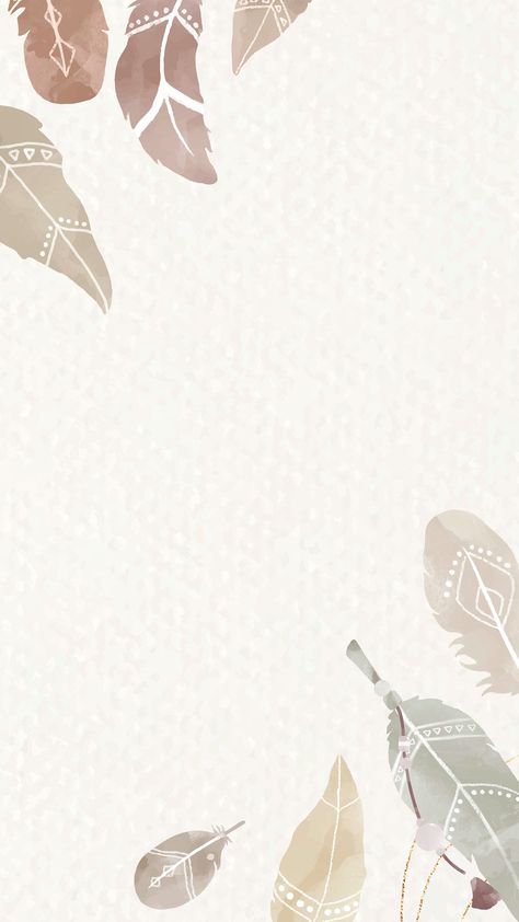 Download free vector of Watercolor feather border vector Boho style by Adjima about Ivory lock screen design, smooth phone wallpaper, background Feather Border Design, Aesthetic Template Background, Earth Tones Wallpaper Iphone, Boho Wallpaper Iphone, Feather Background, Boho Background, Trending Images, Artsy Background, Border Vector