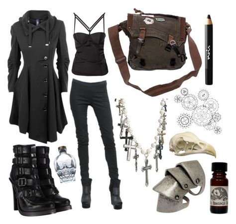 "Modern Steampunk" by princessgeek86 ❤ liked on Polyvore featuring HIGH, AllSaints, ASOS, NLY Trend, Noir Cosmetics and modern Black Trenchcoat, Modern Steampunk, Everyday Steampunk, Outfit Curvy, Lady Like, Boating Outfit, Steampunk Costume, Steampunk Clothing, Steam Punk