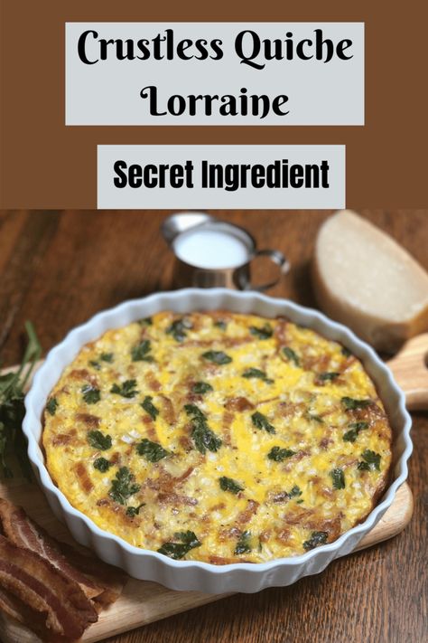 Best Crustless Quiche, Best Quiche Lorraine Recipe, Basic Crustless Quiche Recipe, Crustless Quiche Muffins, Gluten Free Quiche Lorraine, Best Quiche Recipe, Crustless Quiches, Best Quiche, Crustless Quiche Lorraine