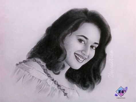 #madhuri #madhuridixit #drawing #24creation Madhuri Dixit, Easy Drawing, Easy Drawings, Doodles, T Shirts For Women, Drawings, Women's Top, Quick Saves