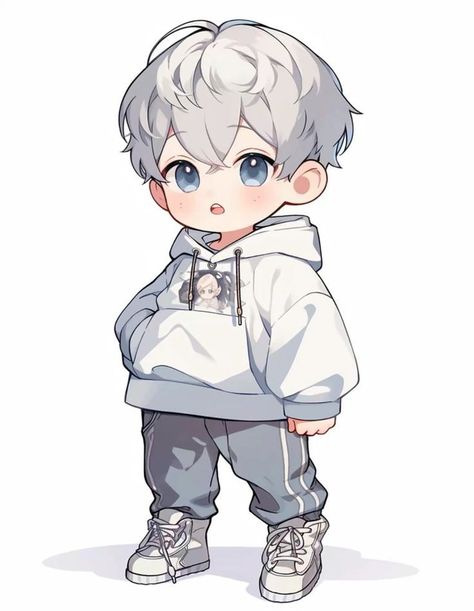 Chibi Guy, Chibi Hair, Flower Mountain, Chibi Boy, Bff Drawings, Anime Boy Sketch, Boy Illustration, Anime Pixel Art, Black Clover Anime