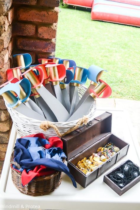 Birthday Pirate Party, 5 Birthday Party Ideas, Pirate Party Ideas For Kids, Pirate Bday Party Ideas, Pirates Birthday Party, Pirate Birthday Party Ideas, Pirate Mermaid Birthday Party, Kids Pirate Birthday Party, Birthday Pirate Theme