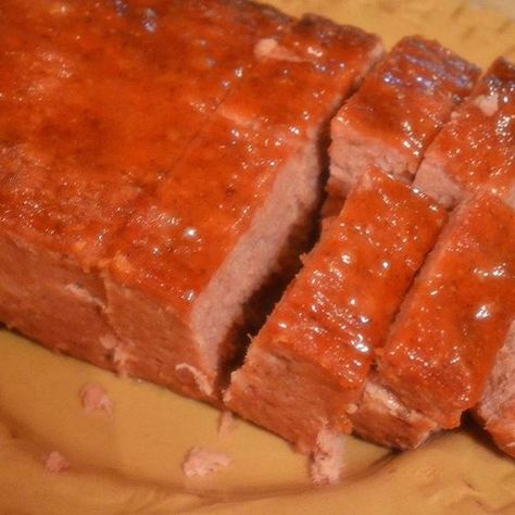 Baked Ham Loaf Ham Loaf Recipe, Recipe For Love, Meat Casserole, Pork Ham, Just A Pinch Recipes, How To Cook Ham, Cooking Spray, Loaf Recipes, Baked Ham