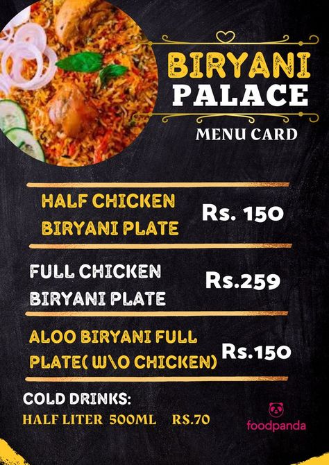 Biryani menu Card design ideas Biriyani Shop Design, Biryani Menu Design, Biryani Menu Card Design, Food Web Design, Menu Card Design, Birthday Wishes And Images, Food Web, Card Images, Image Background