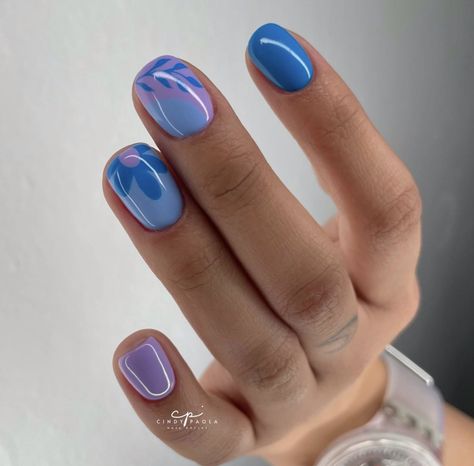 Early Summer Nails, Summer Blue Nails, Blue Nails Ideas, Nails Blue, Cute Gel Nails, Dream Nails, Fire Nails, Summer Blue, Funky Nails