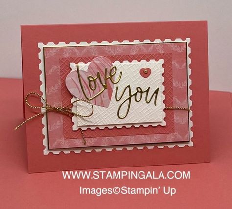 Stampin Up Valentine Cards, Mailbox Design, Valentine Cards Handmade, Valentine Projects, Sending Love, Treat Holder, Sweet Valentine, St Valentin, Valentine Cards