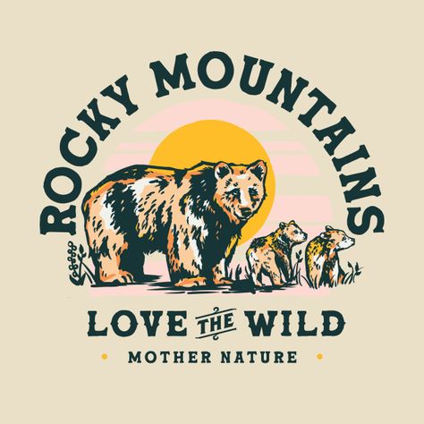 Montana Stickers, Whiskey Ginger, Bozeman Montana, Big Sky Country, Mountain Travel, Work With Animals, Bear Art, Grizzly Bear, Big Sky