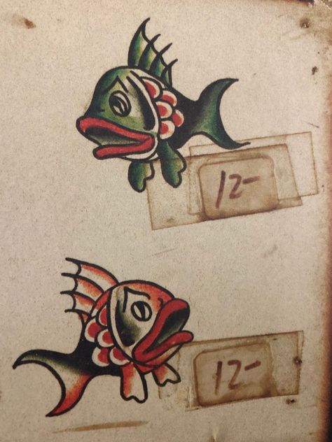 Sailor Jerry Fish Tattoo, Traditional Style Fish Tattoo, Small Neo Traditional Tattoo Flash Art, Red American Traditional Tattoo, Trad Style Tattoos, Traditional Dolphin Tattoo, Traditional Tattoo Fish, Old School Fish Tattoo, Small American Traditional Tattoo Flash