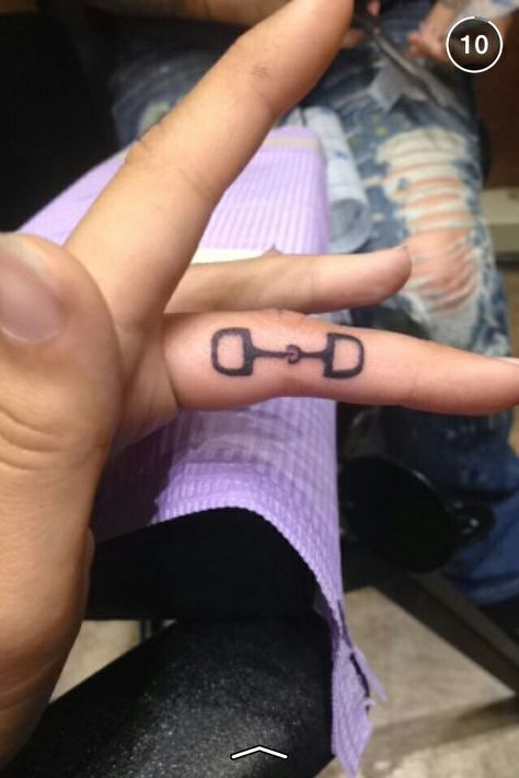 This is a picture of a tattoo I found on someone's finger thought it was cute Horse Bit Tattoo, Bit Tattoo, Punchy Tattoos, Inside Finger Tattoos, Horse Tattoos, Interesting Tattoos, Boots Photo, Horse Shoe Tattoo, Horse Tattoo Design