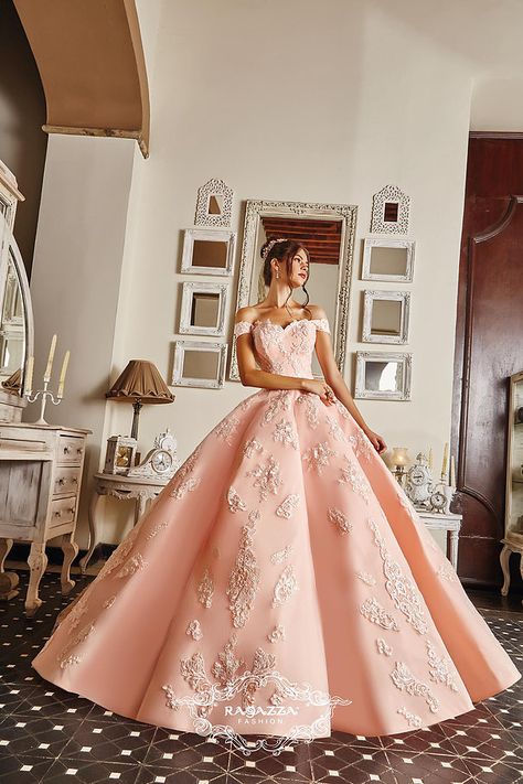 RAGAZZA, AURA, JOYA, DIEZ, POISON, , ELAN, ALTIER, QUINCEANERA DRESSES Pink Ball Gown, Big Dresses, Quinceanera Dresses Pink, Pretty Quinceanera Dresses, Quinceanera Dress, Princess Ball Gowns, Cute Prom Dresses, Pretty Prom Dresses, Fairytale Dress