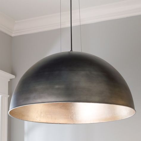 Oversized Pendant Light, Industrial Room, Concrete Pendant, Large Pendant Lighting, Dome Pendant Lighting, Pendant Light Shades, Industrial Interiors, Contemporary Pendant Lights, Shades Of Light