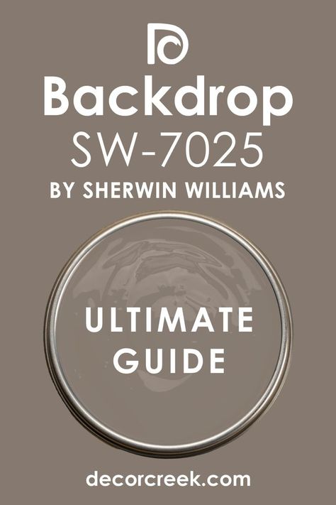 Ultimate Guide of Backdrop SW 7025 Paint Color by Sherwin-Williams Backdrop Paint Sherwin Williams, Sherwin Williams Backdrop Paint Color, Backdrop Sherwin Williams Exterior, Sw Backdrop Exterior, Sherwin Williams Backdrop Exterior, Wall And Trim Colors Ideas Sherwin Williams, Rustic Interior Trim Ideas, Kitchen Accent Wall Color Ideas, Porpoise Sherwin Williams Cabinets