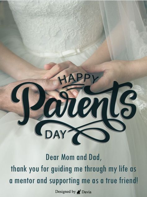 Parents Day are special. Wish your parents a lot of happiness and be with them to fill their special day with joy. Surprise them with this ecard too. Happy Parents Day Card, Parents Day Wishes, Parents Day Cards, Parents Day Card, Parents Day Quotes, Happy Parents Day, Good Parenting Quotes, Dear Mom And Dad, Birthday Reminder