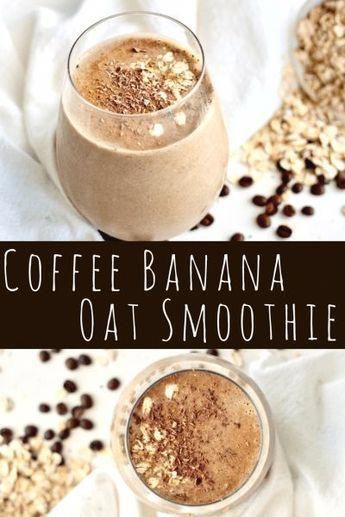 Coffee Banana Smoothie, Oats Smoothie Recipes, Banana Oat Smoothie, Banana Apple Smoothie, Dairy Free Coffee, Desayuno Keto, Healthy Breakfast On The Go, Perfect Healthy Breakfast, Banana Coffee