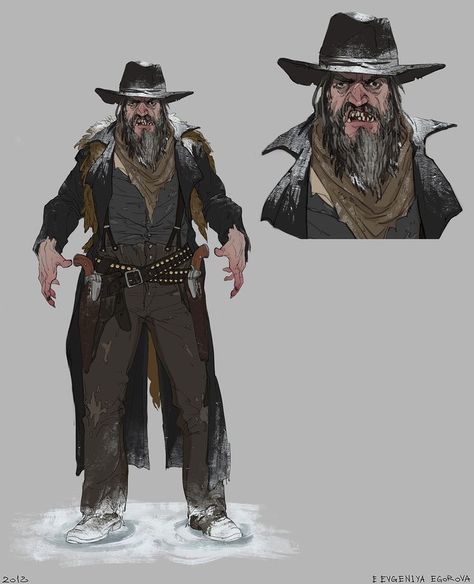 The eldest and most violent son of Ishmael O’Creagh Cowboy Character Design, Cowboy Draw, Steampunk Character, Western Wild, Western Artwork, Apocalypse Art, Fallout Art, West Art, Cowboy Art