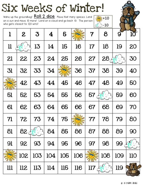 Classroom Freebies: Groundhog Day Dice/120 Freebie Groundhog Day 2nd Grade, Tutoring Activities, Ground Hogs, February Lessons, Teaching Worksheets, Groundhog Day Activities, 120 Chart, February Classroom, Ground Hog