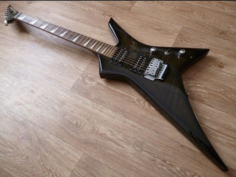 Star Guitar Aesthetic, Star Shaped Electric Guitar, Star Shape Guitar, Charvel Star Guitar, Star Shaped Guitar, Star Electric Guitar, Jackson Kelly, Guitar Reference, Star Transparent