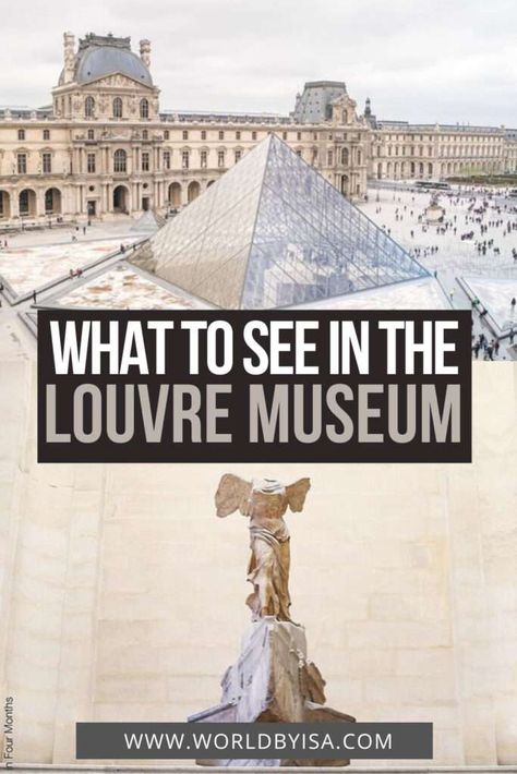 15+ Louvre Museum Masterpieces You Must See - World By Isa Louvre Art, France Winter, Paris Sightseeing, Paris In Spring, Museum In Paris, Paris Louvre, The Louvre Museum, Cultural Travel, Travel Paris