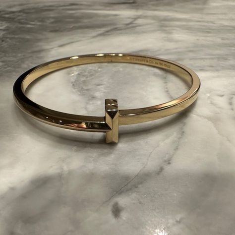 Tiffany T1 hinged narrow bangle bracelet Tiffany T1 Bracelet, Tiffany Gold Bracelet, Tiffany Bracelet Gold, Tiffany Bangle, Tiffany Bracelet, Solid Gold Bangle, Tiffany Bracelets, Cartier Jewelry, Tiffany Co Jewelry