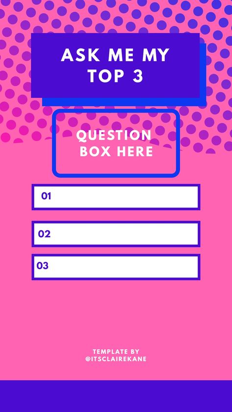 Question box top 3 template for instastory Question Box Background, Top 3 Template, Question Box Instagram Story Background, Question Box Instagram, Question Box Instagram Story, Question Box, Template Box, Box Background, Box Top