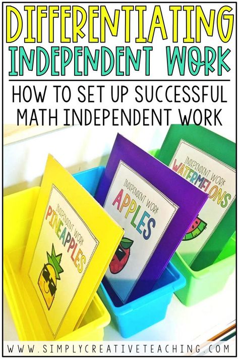 Differentiated Centers Kindergarten, Math Small Groups 3rd Grade, First Grade Independent Work, Math Independent Activities, Math Early Finishers 3rd Grade, Learning Centers Elementary, 2nd Grade Math Centers Activities, Independent Math Centers Kindergarten, Independent Centers Kindergarten