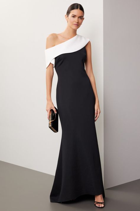 Badgley Mischka One Shoulder Gown Cold Shoulder Gown, Gown Rental, Black Dresses Classy, One Shoulder Gown, Rent The Runway, Formal Looks, Badgley Mischka, Formal Gowns, Evening Gowns