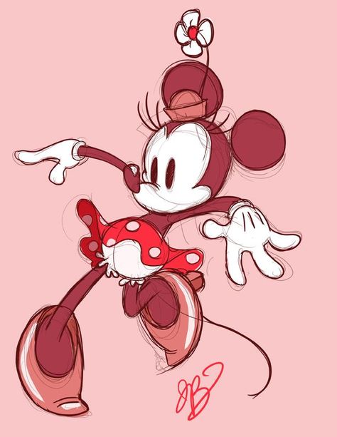 Mouse Artwork, Minnie Mouse Drawing, Minnie Mouse Pictures, Epic Mickey, Classic Disney Characters, Mickey Mouse Art, Mickey Mouse Wallpaper, Disney Artwork, Disney Concept Art