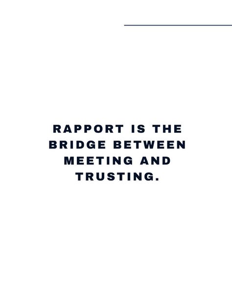 The Number 1 skill you need to close more deals is building rapport. 🤝✨ Building rapport is essential for creating trust and connection with your clients, making them more likely to choose you over the competition. Here’s your checklist for mastering rapport during discovery calls and conversations: Show Genuine Interest: ✅ Ask open-ended questions about their needs, goals, and concerns. ✅ Listen actively and reflect what you hear. ✅ Express empathy and understanding. Mirror and Match: ... Building Rapport With Clients, Rapport Building, Building Rapport, Acting Lessons, Open Ended Questions, The Number 1, Discovery Call, Open Ended, Number 1