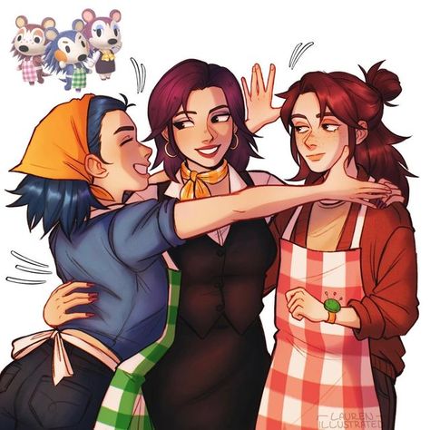 Animal Crossing Able Sisters, Able Sisters Animal Crossing, Able Sisters, Animal Crossing Fan Art, Comic Con Cosplay, Fan Art Drawing, Character Drawing, Character Illustration, Animal Crossing