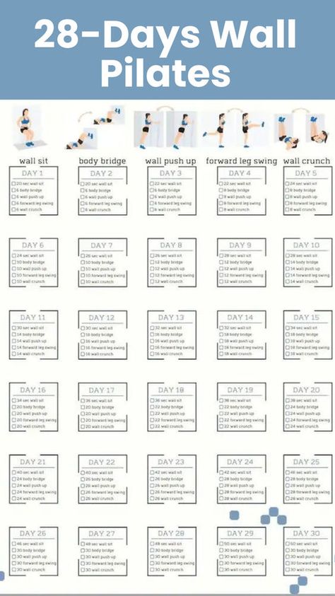 28-Day Wall Pilates Challenge: Strengthen, Tone, Transform! Free Wall Palates Chart, Wall Pilates Workout Calendar, 28 Day Wall Pilates Challenge Calendar, Wall Pilates Workout Printable, Wall Pilates Chart Free Printable, Wall Pilates Exercise Chart, 4 Week Wall Pilates Workout, Wall Pilates Workout Free Chart, Free Wall Pilates Challenge 30 Day