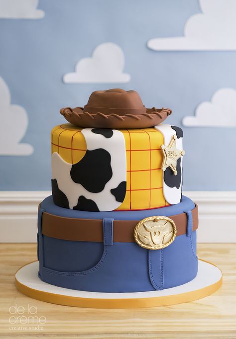 Celebration Cakes — De la Crème Creative Studio Toy Story Birthday Cake, Toy Story Party Decorations, Toy Story Baby, Toy Story Woody, Toy Story Theme, Toy Story Cakes, Torte Cupcake, 2nd Birthday Party Themes, Toy Story Birthday Party