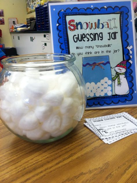 Fun Winter Games For Adults, Guess How Many Snowballs In A Jar, Christmas Celebration Ideas For Work, Teachers Lounge Christmas Decor, Fun Winter Games For Kids, Class Party Ideas Christmas, Christmas Guess How Many In A Jar, Classroom Christmas Party Ideas 1st Grade, Christmas Resident Events Ideas Apartments