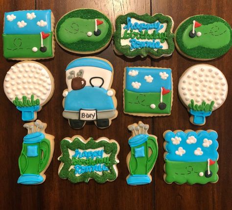 Golf Sugar Cookies | Etsy UK Golf Sugar Cookies, Golf Cookies, Holey Moley, Golf Theme Party, Jazz Party, Luncheon Ideas, Golf Wedding, Theme Cookies, Amazing Cookies