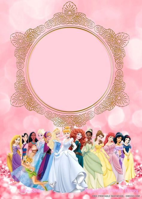 Free Printable Princess Invitation Templates | Download Hundreds FREE PRINTABLE Birthday Invitation Templates Princess Invitation Template, Happy Birthday Disney Princess, Disney Princess Invitation, Snow White Invitations, Disney Princess Invitations, Happy Birthday Disney, Festa Moana Baby, Princess Party Invitations, Printable Princess