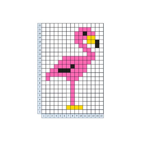 You can make it on 30x30 grid. Pixel Art Grid, Grid Pattern, Home Signs, Pixel Art, Flamingo, Make It, Crochet, Pattern, Art