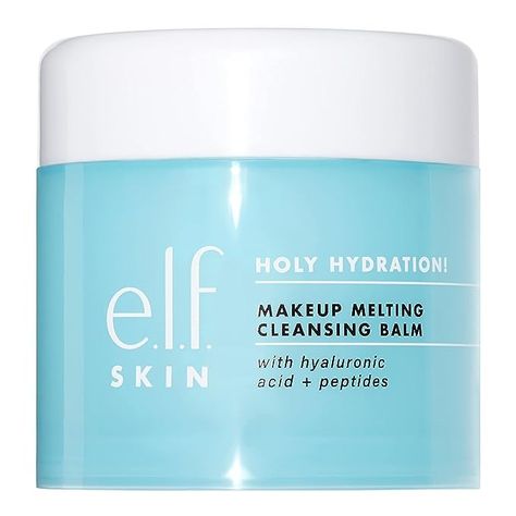 Amazon.com: e.l.f. Holy Hydration! Makeup Melting Cleansing Balm, Face Cleanser & Makeup Remover, Infused with Hyaluronic Acid to Hydrate Skin, 2 Oz : Beauty & Personal Care Make Up Remover Balm, Skincare List, Make Up Remover, Cleansing Balm, Face Cleanser, Hydrate Skin, Makeup Remover, Hyaluronic Acid, Beauty And Personal Care