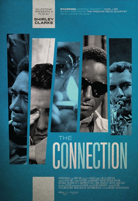 The Connection (1961), directed by Shirley Clarke. Creative Poster Design, Event Poster, Concert Posters, Graphic Design Posters, Media Design, New Yorker, Social Media Design, Movie Poster, Flyer Design