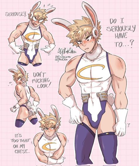 Bakugou New Costume, Bakugou In Mirko Costume, Bakugo In Mirko Suit, Momo In Bakugou Costume, Mirko Hero Costume, Bakugo Workout, Bakugo In A Dress, Bakugou Redesign, Bakugou Waist