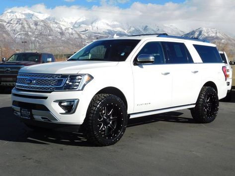 2020 Used Ford Expedition Max PLATINUM at Watts Automotive Serving Salt Lake City & Provo, UT, IID 20327764 Ford Expedition Max Platinum, Lifted Ford Expedition, Ford Expedition Accessories, Lifted Expedition, F150 Accessories, Ford Girl, Fuel Wheels, Lifted Ford, Mom Car