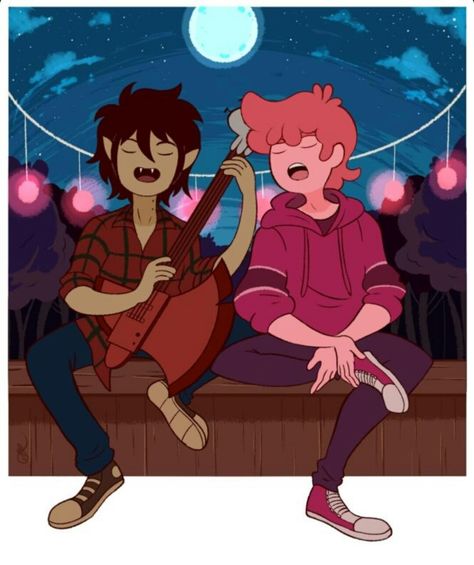 "Good little guy, always picking a fight with me, you know that I'm bad, but you're spending the night with me, what do u want from my life? You're a good little guy" Marshall Lee Gumball, Prince Bubblegum, Marshall Lee X Gumball, Gumball X Marshall, Marshall Lee X Prince Gumball, Marshal Lee, Prince Gumball, Fiona And Cake, Marceline And Bubblegum