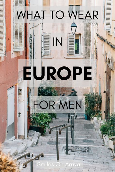 Planning a summer trip to Europe? Discover what to wear in Europe for men with this ultimate guide to stylish, comfortable, and practical outfits. From breathable fabrics like linen and cotton to versatile pieces like tailored shorts, sneakers, and lightweight jackets, you'll stay cool and fashionable while exploring Europe’s beautiful cities and sites! Men’s Outfits For Europe, Mens Travel Capsule Wardrobe Europe, Men’s Europe Outfits, Europe Tourist Outfit, Parisian Summer Style, European Fashion Men, Italy In March, Study Abroad Packing List, What To Wear In Europe