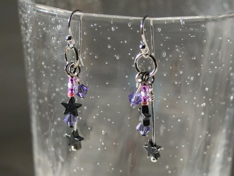 Twilight Sparkle Earrings  My Little Pony Cutie Mark by DorkSpork, $15.00    I too will make some of these, however I would put a little more on the back dangle.. seems empty Twilight Cutie Mark, Cutie Mark, Sparkle Jewelry, Sparkle Earrings, Twilight Sparkle, My Little Pony, Cross Necklace, Sparkle, Handmade Gifts