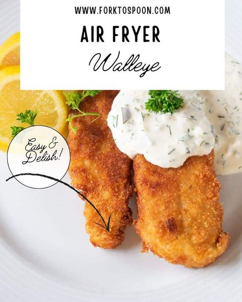 Air Fryer Walleye, Walleye Recipes, Pike Fish Recipes, Air Fryer Fish Recipes, Walleye Fish Recipes, Air Fryer Fish, Favorite Recipes Dinner, Air Fryer Dinner Recipes, Family Favorite Meals