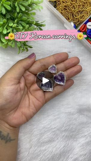 763K views · 9.6K reactions | DIY Korean earrings ✨🌸 #handcraftedjewelry #earringdesign  #handmadejewelry  #diy  @highlight | Debolina Roy | Sugartapes · Seoul City Seoul City, Korean Earrings, Designer Earrings, Handcrafted Jewelry, Seoul, Handmade Jewelry, Handmade Jewellery