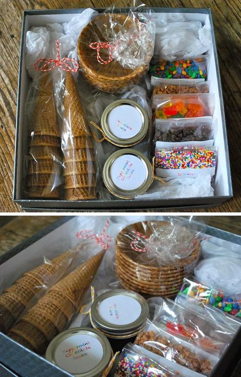 Ice Cream Gift Basket, Christmas Raffle, Basket Raffle, Auction Gift Basket Ideas, Fundraiser Baskets, Mishloach Manot, Birthday Boxes, Silent Auction Baskets, Auction Basket