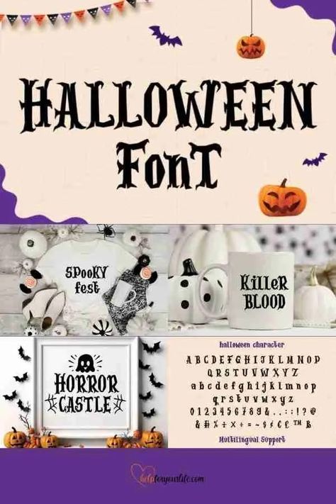 Halloween Font, Halloween Fonts, Christmas Fonts, Cricut Ideas, Cricut, Halloween, Christmas