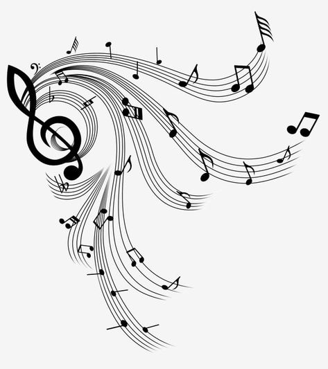 Music Clipart, Cute Black And White, Decorative Pattern, Cute Cute, Musical Notes, Cute Notes, Music Notes, Cute Black, Musical