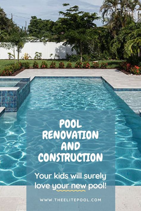 At Elite Pool Service, we excel in pool renovations that breathe new life into your old pool and backyard. We give your outdated pool a facelift as well as upgrade your equipment using more efficient technology and automation. Swimming Pool Service, Safe Pool, Pool Repair, Pool Rules, Big Pools, Pool Renovation, Pool Care, Pool Service, Service Business